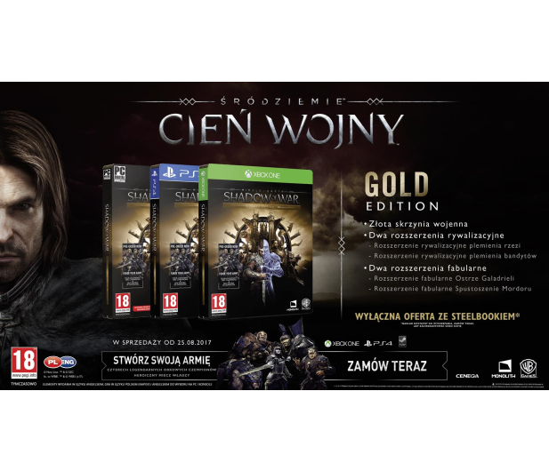 Warner Śródziemie: Cień Wojny Gold Edition - 355823 - zdjęcie 2